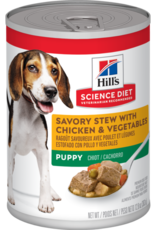 Hill's Science Diet HILL'S SCIENCE DIET PUPPY SAVORY STEW CHICKEN & VEGETABLES CAN 12.8OZ CASE OF 12