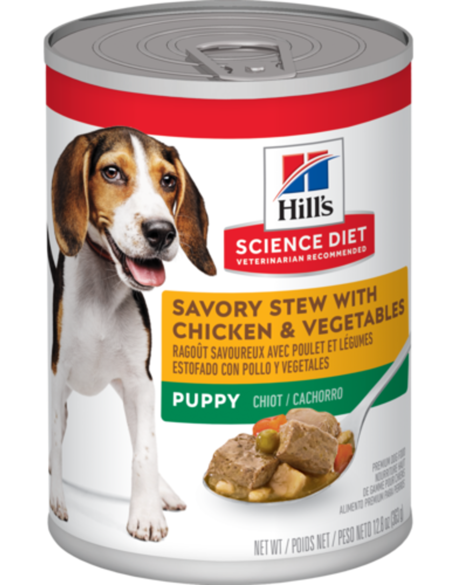 Hill's Science Diet HILL'S SCIENCE DIET PUPPY SAVORY STEW CHICKEN & VEGETABLES CAN 12.8OZ CASE OF 12