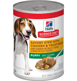 Hill's Science Diet HILL'S SCIENCE DIET PUPPY SAVORY STEW CHICKEN & VEGETABLES CAN 12.8OZ CASE OF 12