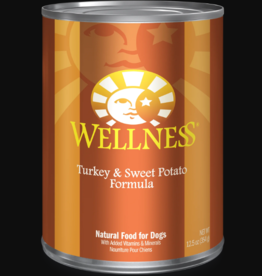Wellness WELLNESS DOG CAN TURKEY & SWEET POTATO 12.5OZ CASE OF 12