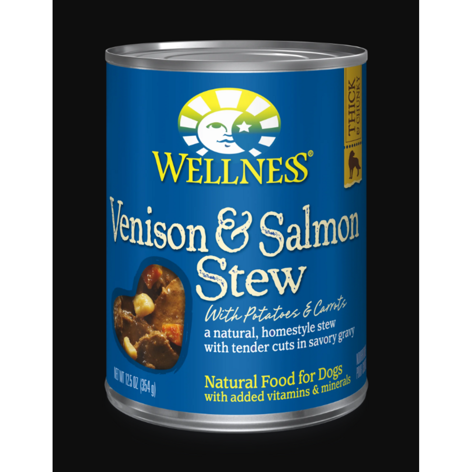 Wellness WELLNESS DOG CAN VENISON & SALMON STEW 12.5OZ CASE OF 12