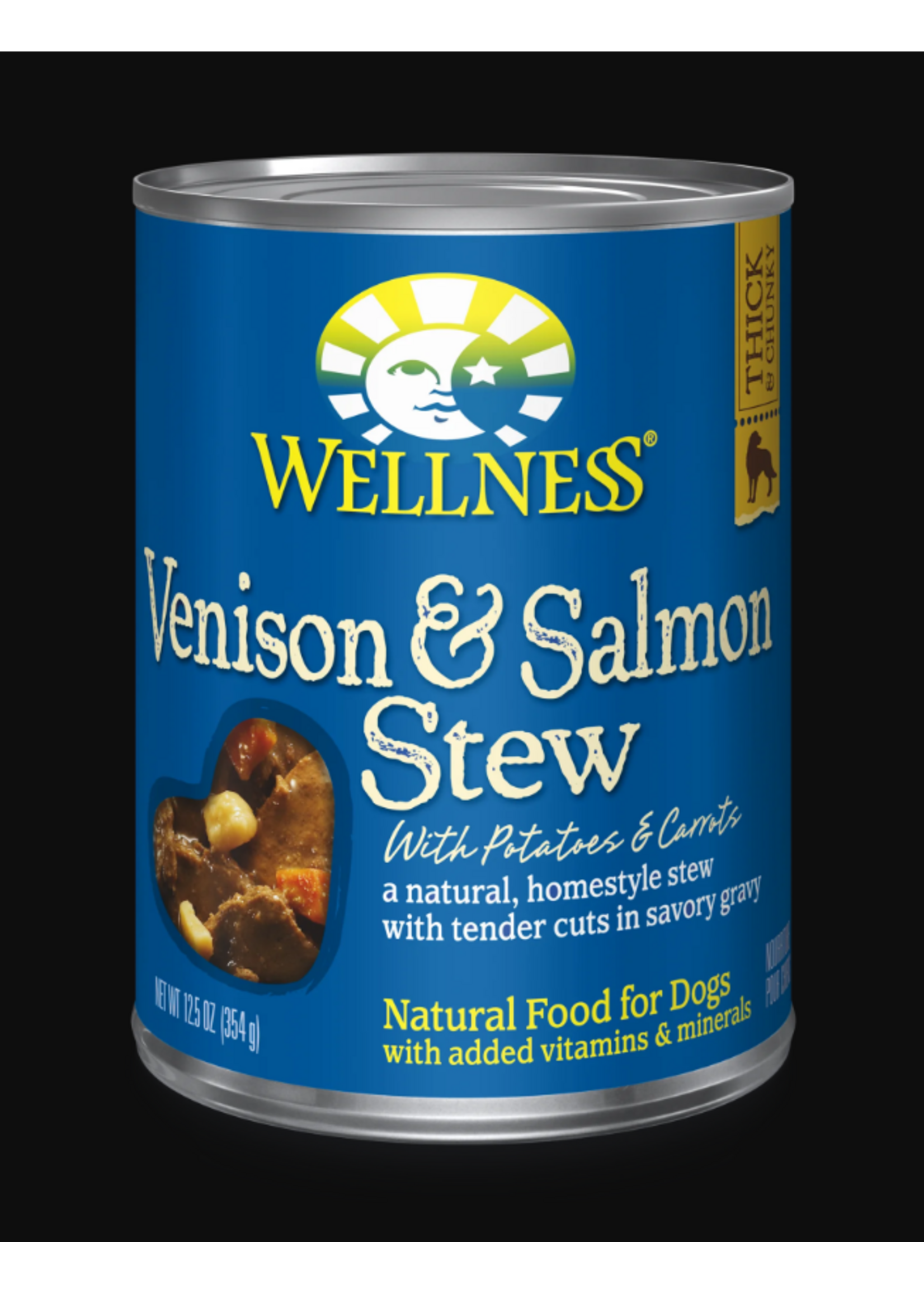 Wellness WELLNESS DOG CAN VENISON & SALMON STEW 12.5OZ CASE OF 12