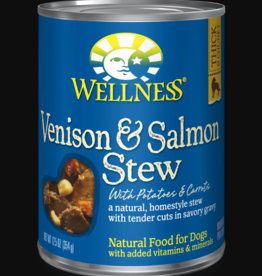 Wellness WELLNESS DOG CAN VENISON & SALMON STEW 12.5OZ CASE OF 12