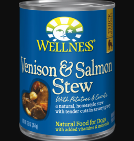 WELLPET LLC WELLNESS DOG CAN VENISON & SALMON STEW 12.5OZ CASE OF 12