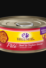 WELLPET LLC WELLNESS CAT BEEF & CHICKEN DINNER 5.5OZ  CASE OF 24