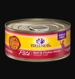 Wellness WELLNESS CAT CAN BEEF & CHICKEN DINNER 5.5OZ CASE OF 24