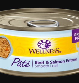 Wellness Wellness Cat Beef & Salmon Pate 3 Oz Cans, Case of 24
