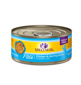 WELLPET LLC WELLNESS CAT CAN CHICKEN & HERRING 3OZ CASE OF 24