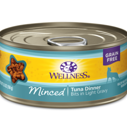 WELLPET LLC WELLNESS CAT CAN MINCED TUNA DINNER 5.5OZ CASE OF 24