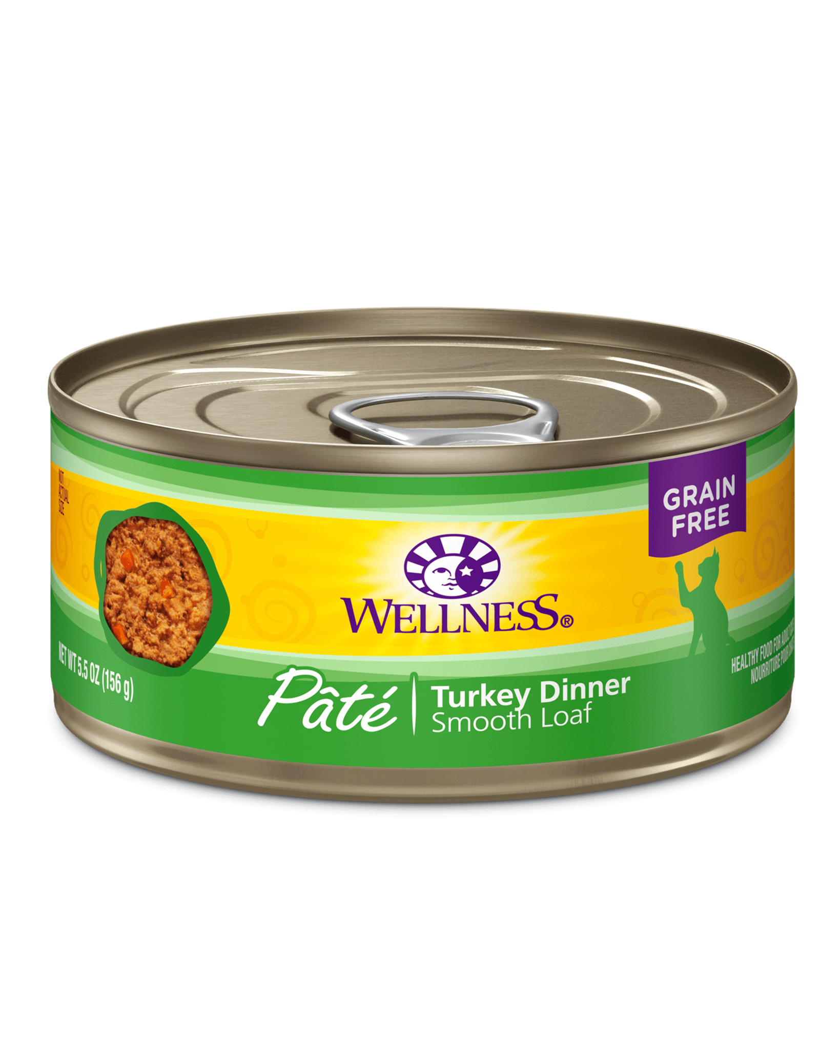 Wellness WELLNESS CAT CAN TURKEY PATE 5.5OZ CASE OF 24