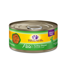 Wellness WELLNESS CAT CAN TURKEY PATE 5.5OZ CASE OF 24