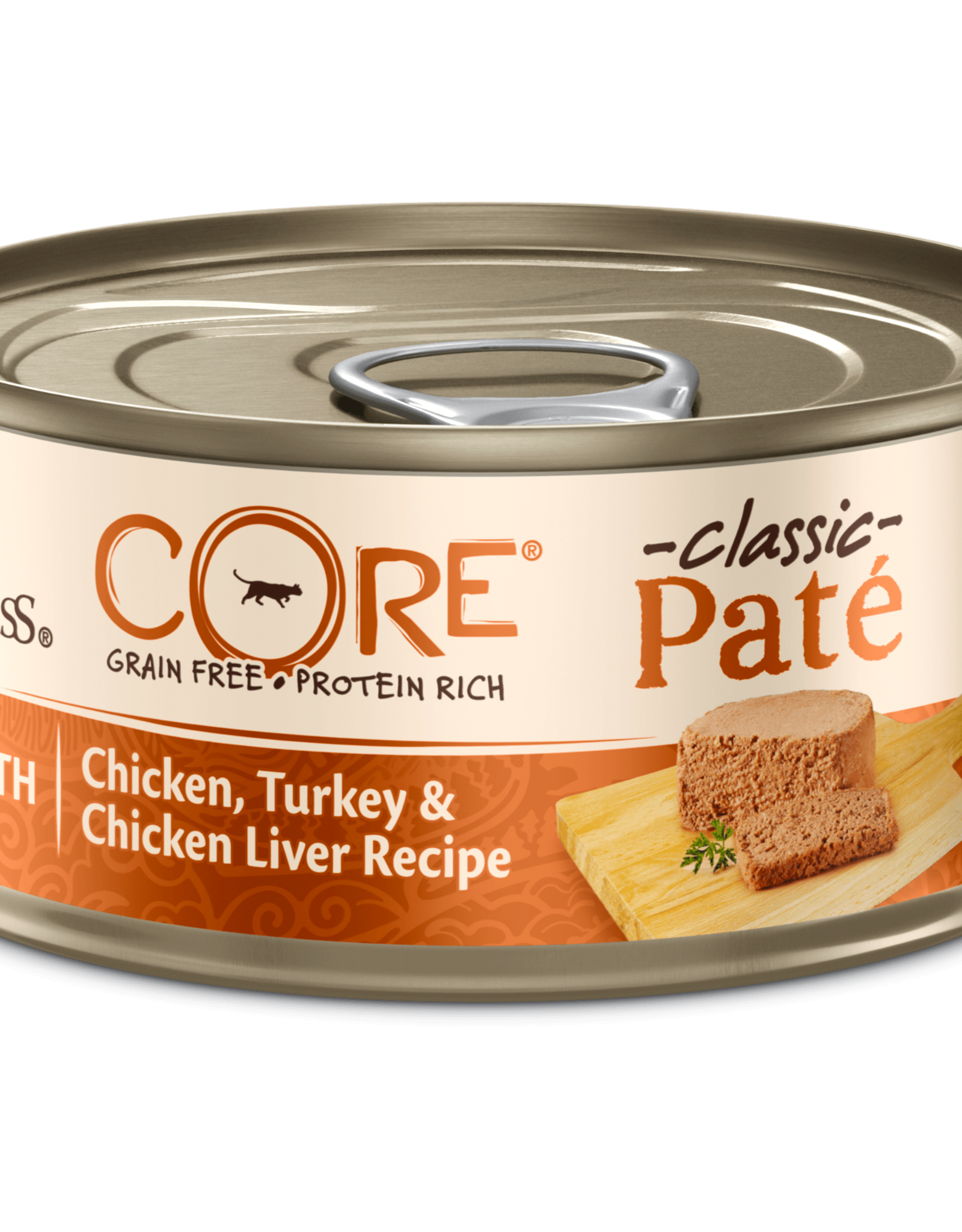 WELLPET LLC WELLNESS CAT CORE CHICKEN TURKEY & CHICKEN LIVER 5.5OZ CASE OF 24