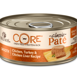WELLPET LLC WELLNESS CAT CORE CHICKEN TURKEY & CHICKEN LIVER 5.5OZ CASE OF 24