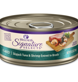 Wellness WELLNESS CAT CORE SIGNATURE SELECTS FLAKED TUNA & SHRIMP 5.3OZ CASE OF 12