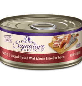 WELLPET LLC WELLNESS CAT CORE SIGNATURE SELECTS FLAKED TUNA & SALMON 2.8OZ CASE OF 12