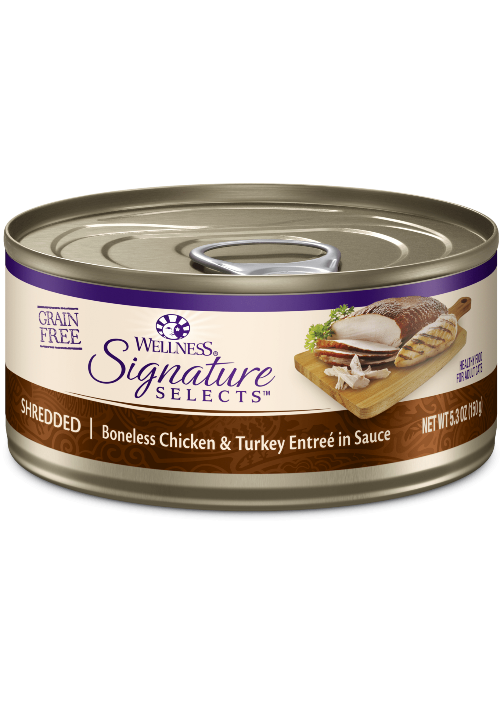 Wellness WELLNESS CAT CORE SIGNATURE SELECTS SHREDDED CHICKEN & TURKEY 5.3OZ CASE OF 12
