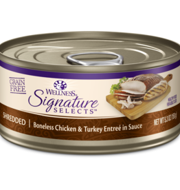 Wellness WELLNESS CAT CORE SIGNATURE SELECTS SHREDDED CHICKEN & TURKEY 5.3OZ CASE OF 12