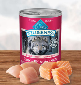 BLUE BUFFALO COMPANY BLUE BUFFALO WILDERNESS DOG SALMON & CHICKEN CAN 12.5OZ CASE OF 12