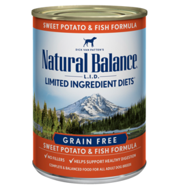 NATURAL BALANCE PET FOODS, INC NATURAL BALANCE DOG FISH & SWEET POTATO 13OZ CAN
