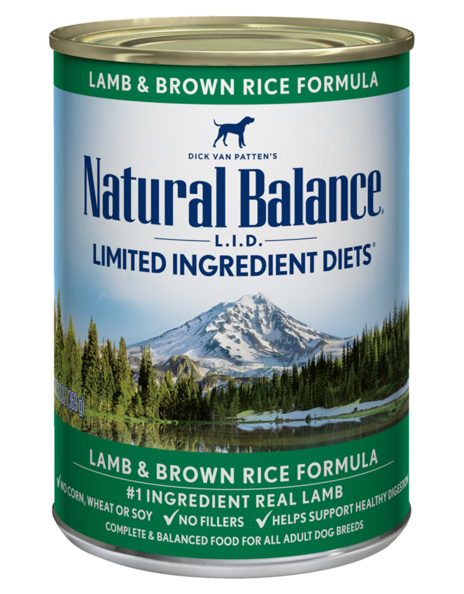 NATURAL BALANCE PET FOODS, INC NATURAL BALANCE DOG LAMB & BROWN RICE CAN 13OZ CASE OF 12