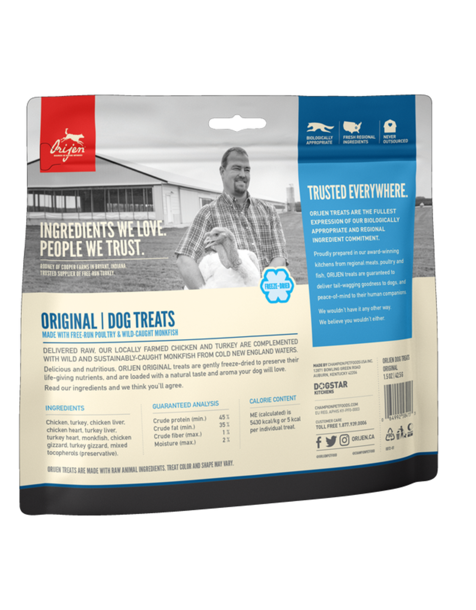 ORIJEN ORIJEN Freeze Dried Original Dog Treats - 3.25 Oz