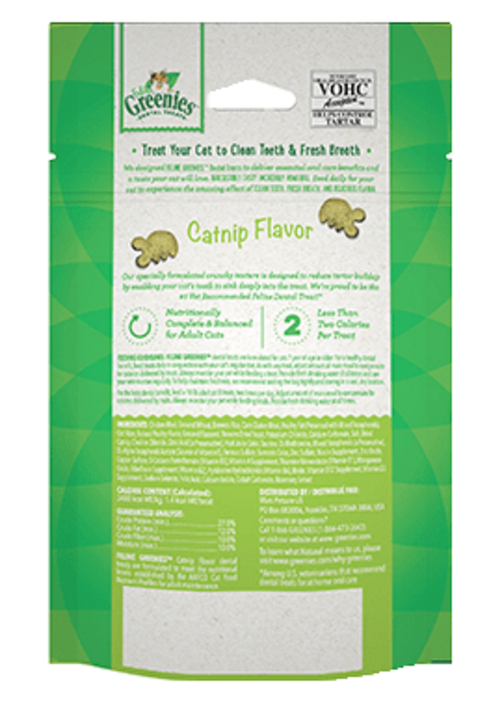 Greenies GREENIES FELINE DENTAL TREAT CATNIP 2.5OZ