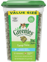 Greenies Feline Greenies Dental Cat Treats Catnip Flavor 9.75 oz