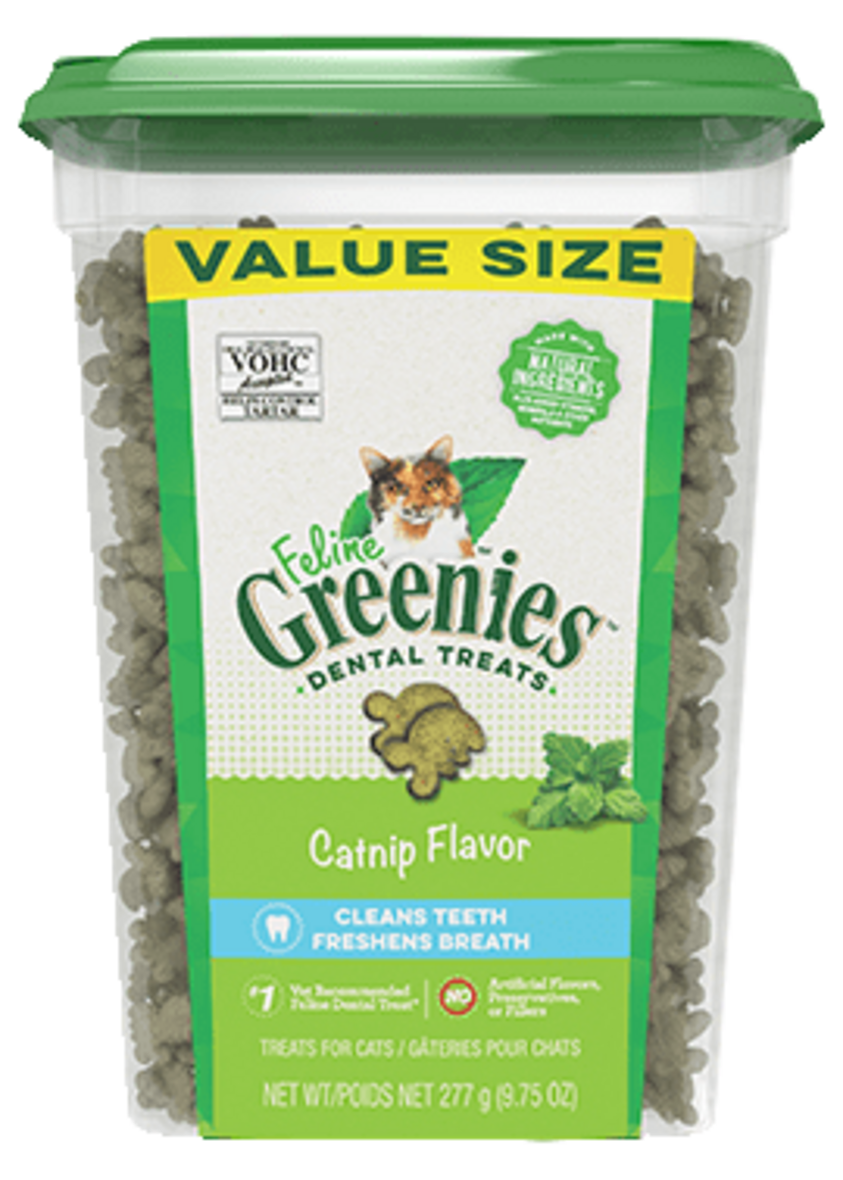 Greenies Feline Greenies Dental Cat Treats Catnip Flavor 9.75 oz