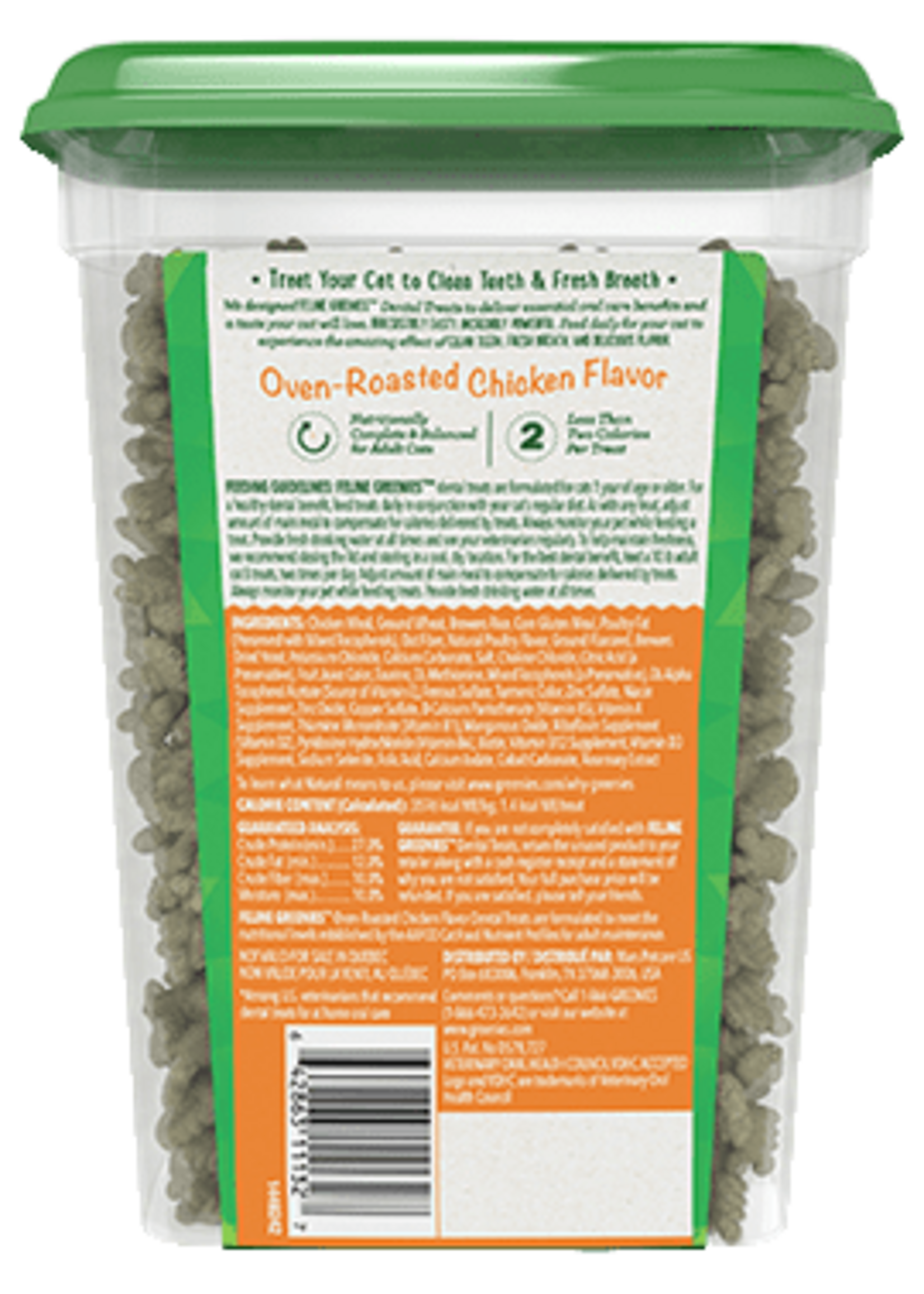 Greenies Feline Greenies Dental Cat Treats Oven Roasted Chicken Flavor 9.75 oz
