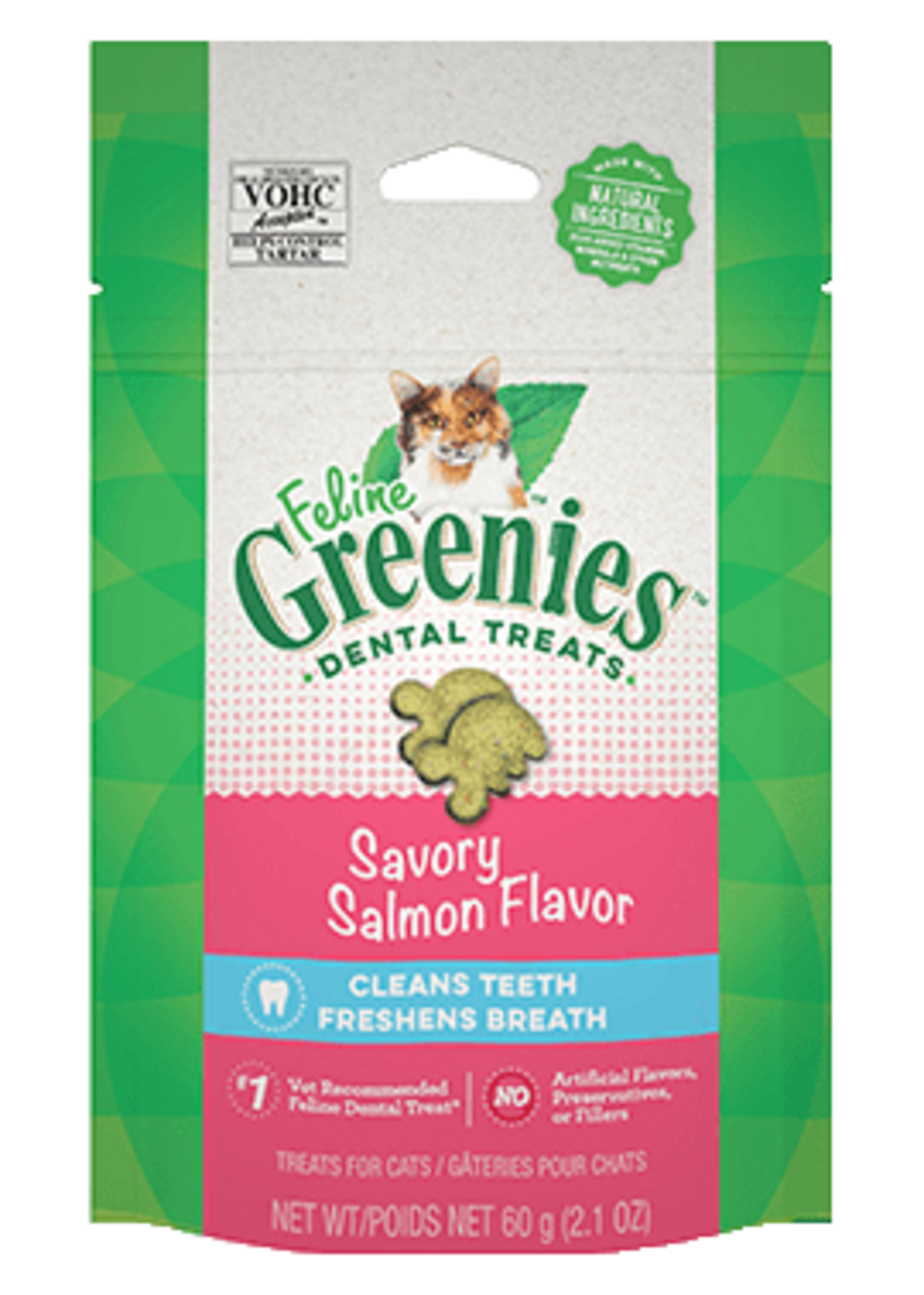 Greenies GREENIES FELINE DENTAL SAVORY SALMON TREAT 4.65OZ