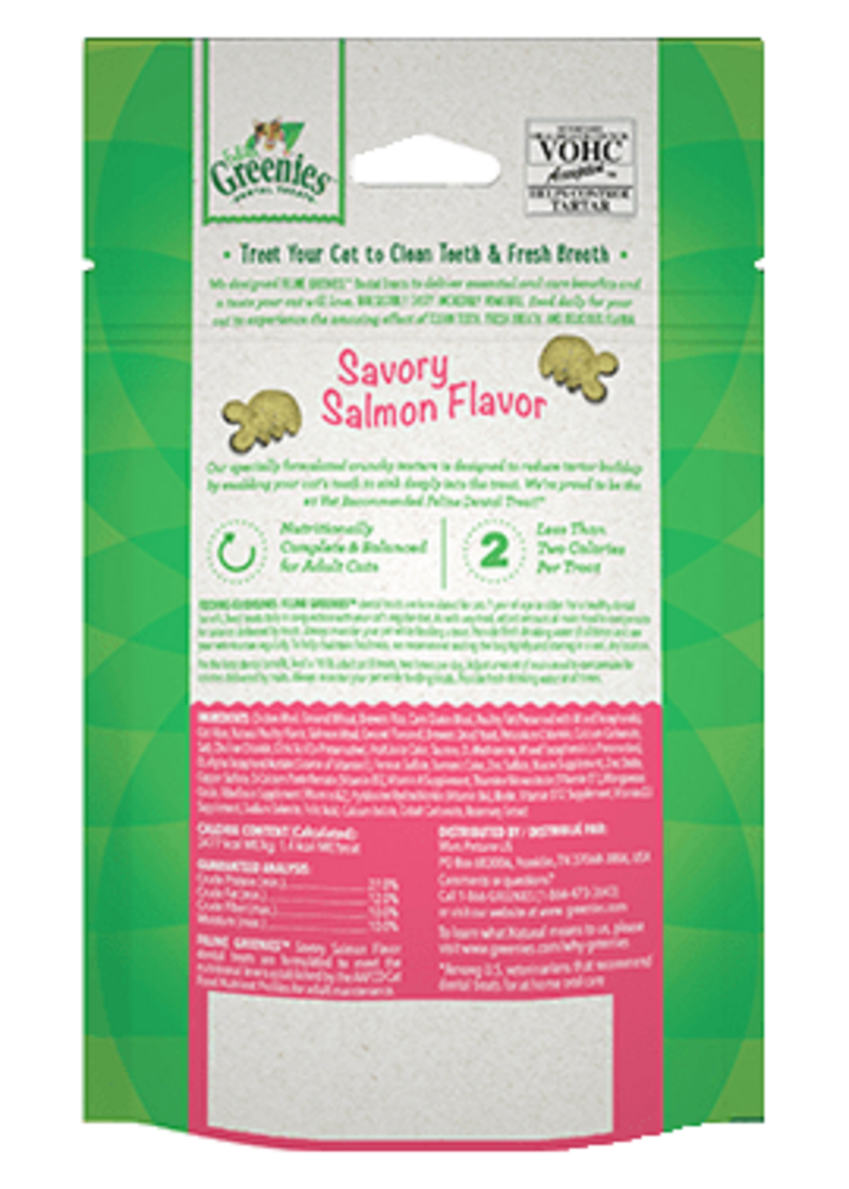 Greenies GREENIES FELINE DENTAL SAVORY SALMON TREAT 4.65OZ