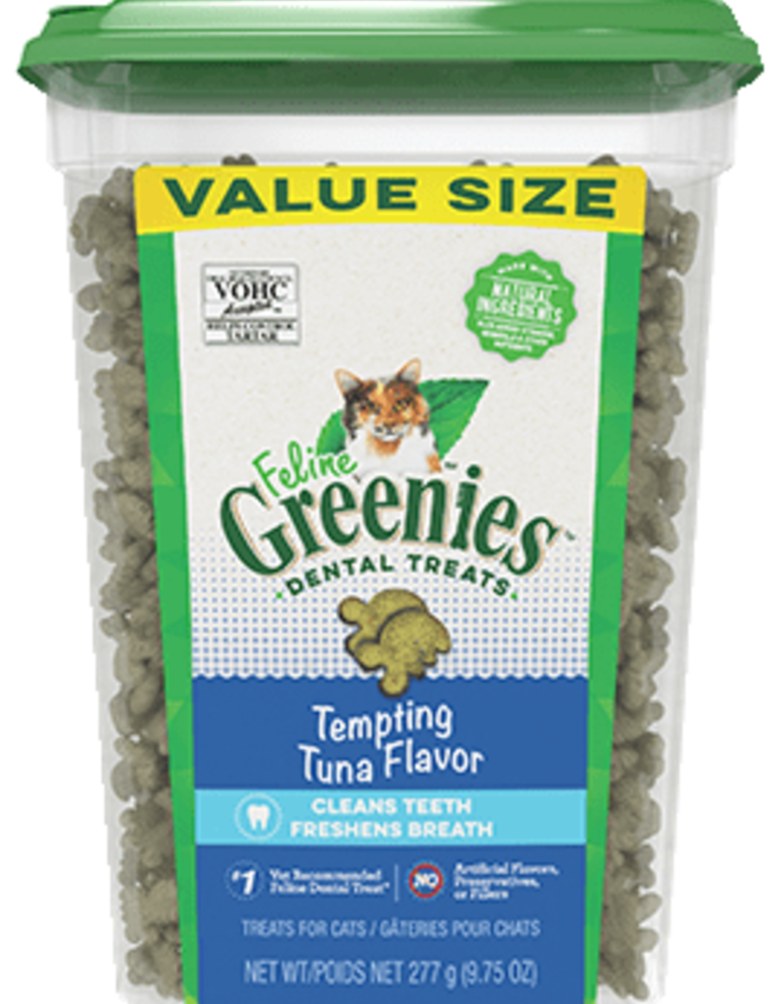 GREENIES Feline Greenies Dental Cat Treats Tempting Tuna Flavor 9.75 oz