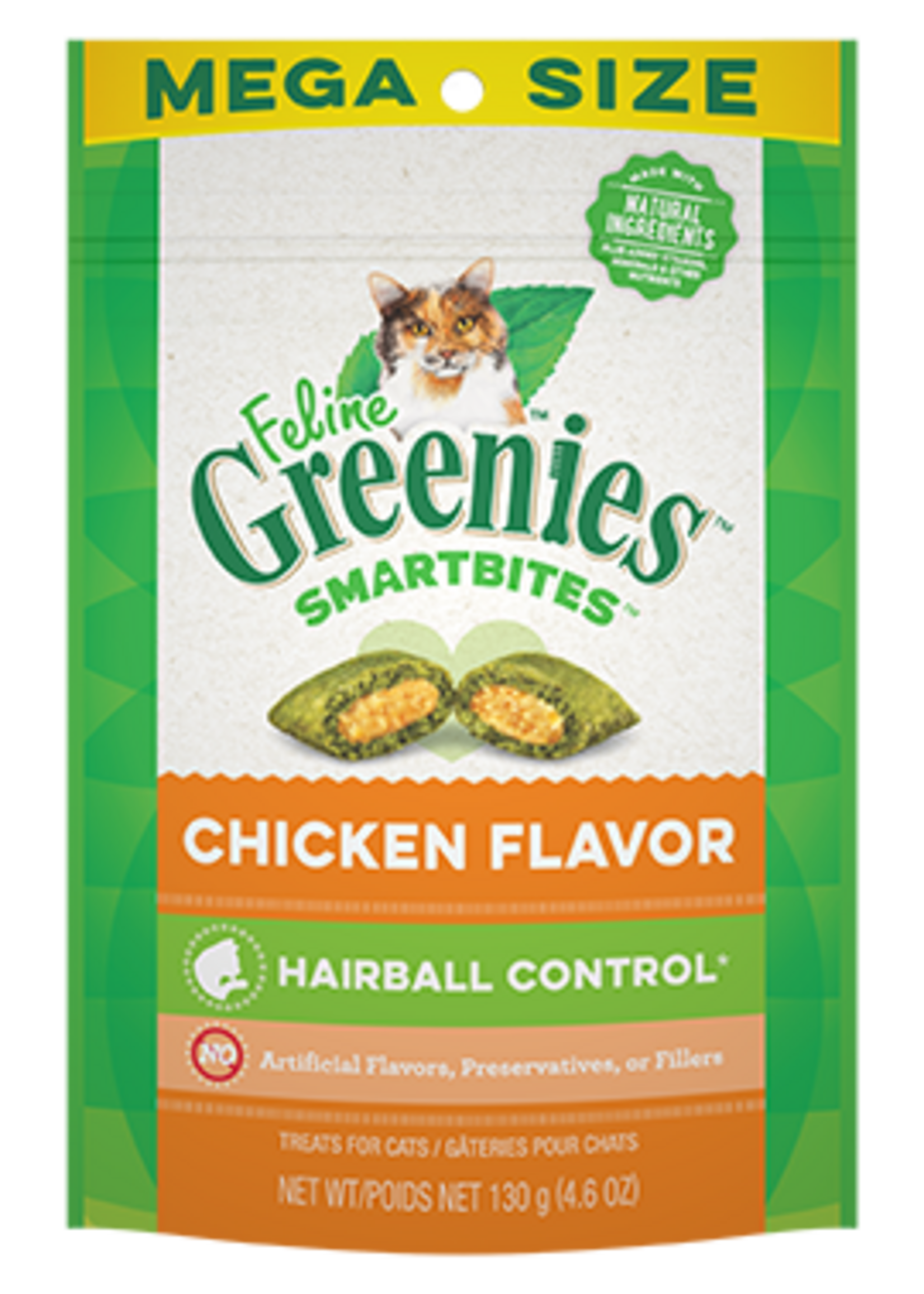 Greenies GREENIES FELINE SMARTBITES HAIRBALL CONTROL CHICKEN 4.6OZ