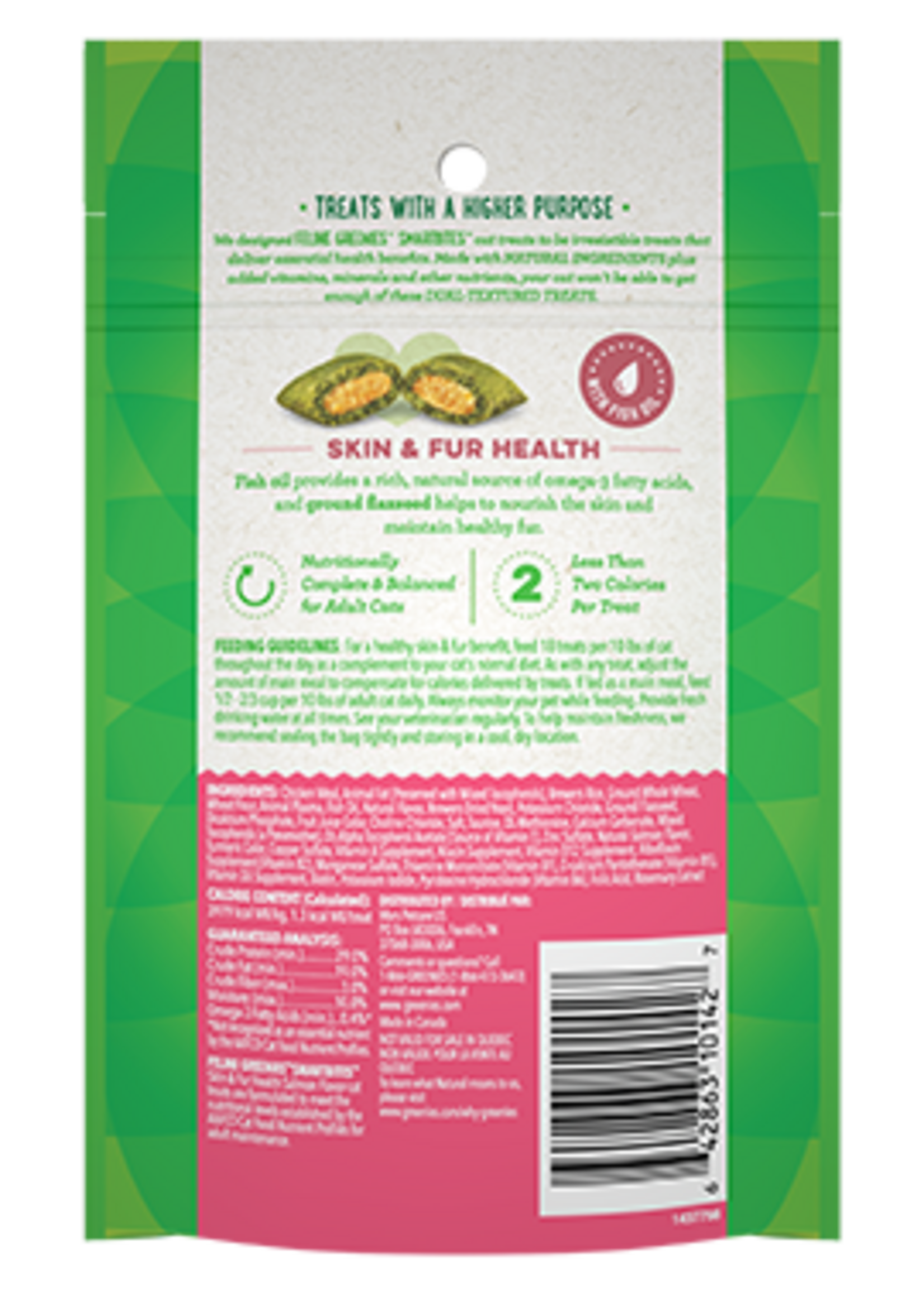 Greenies GREENIES FELINE SMARTBITES SKIN & COAT SALMON 2.1OZ