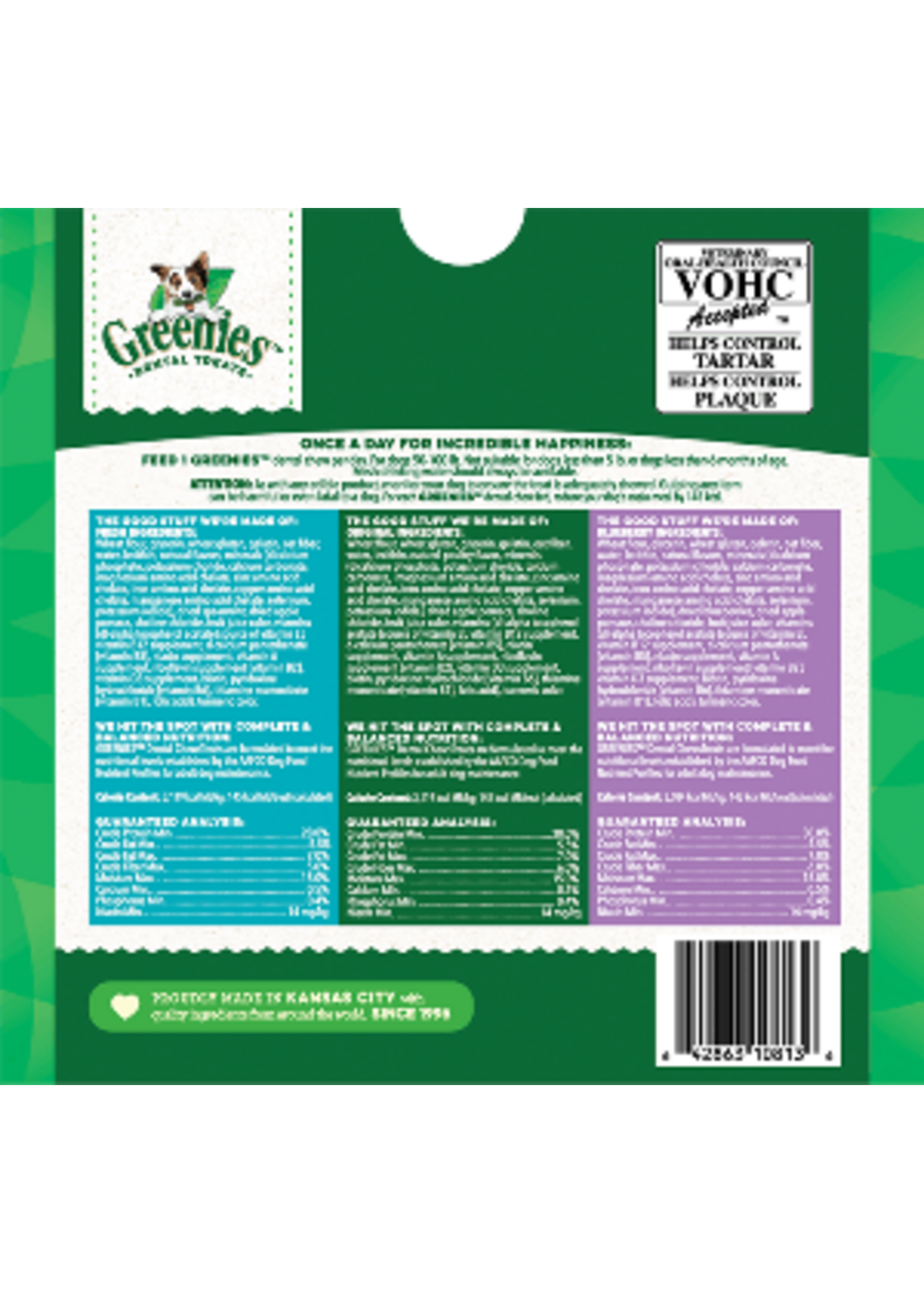 Greenies Greenies Original Petite Natural Dental Care Dog Treats 36 oz Pack (60 Treats)
