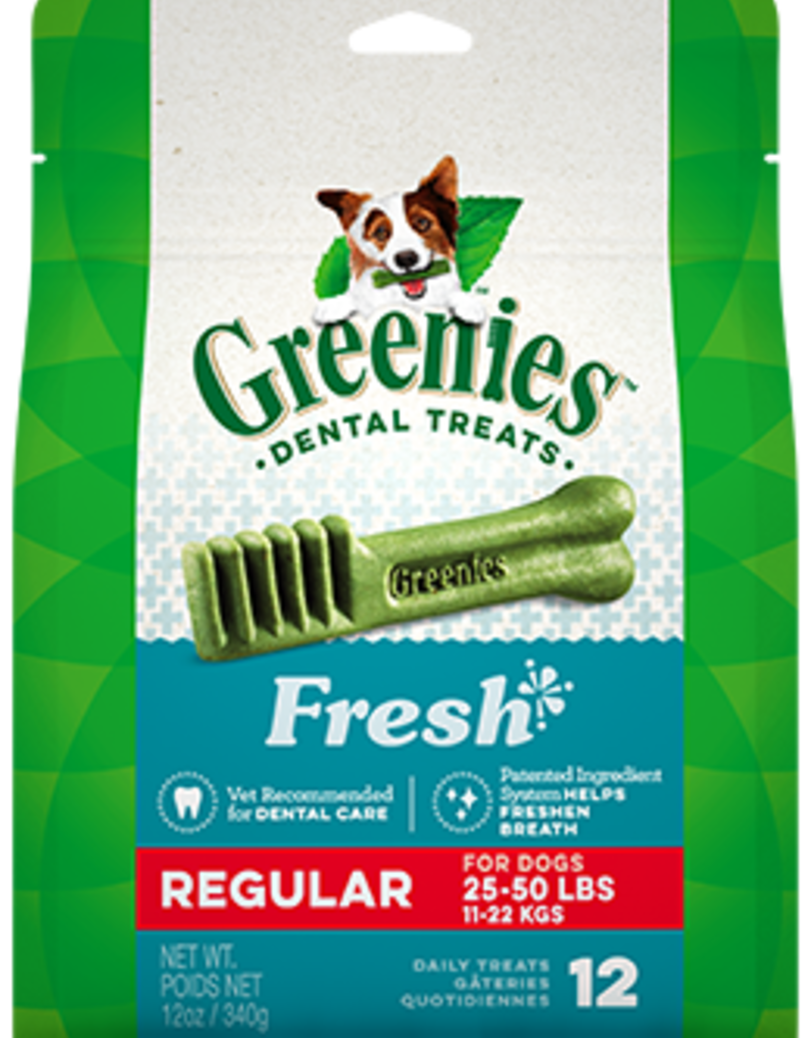 Greenies Greenies Dog Dental Treats Fresh 12 oz 12 ct Regular