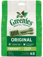 Greenies Greenies Original Teenie Natural Dental Treats for Dogs 12 oz Pack (43 Treats)