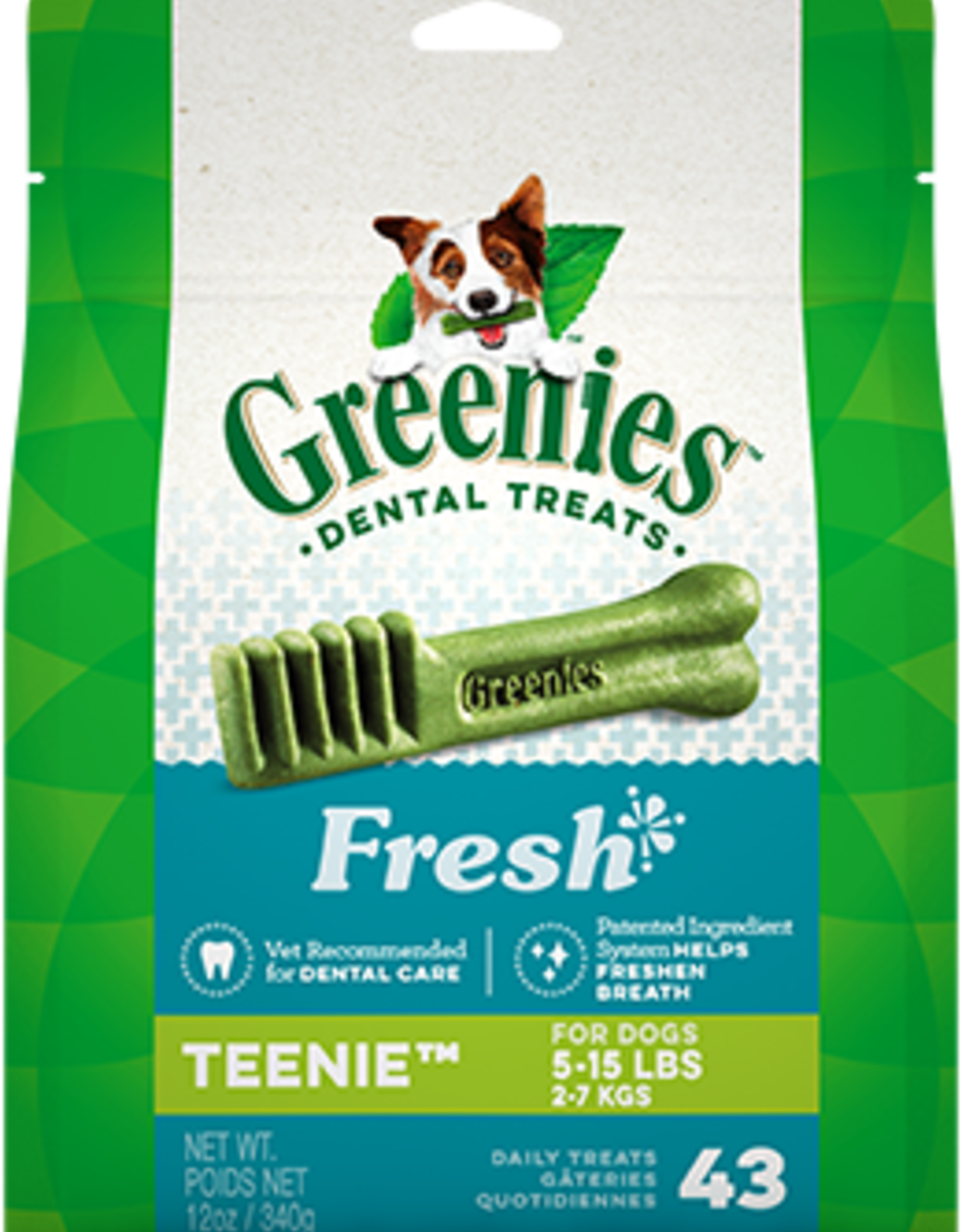 GREENIES GREENIES TEENIE MINT TREAT  43 CT (12OZ)