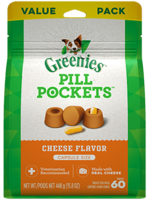 Greenies Greenies Pill Pockets Dog Treats Capsules Cheese - 15.8 oz (60 Treats)