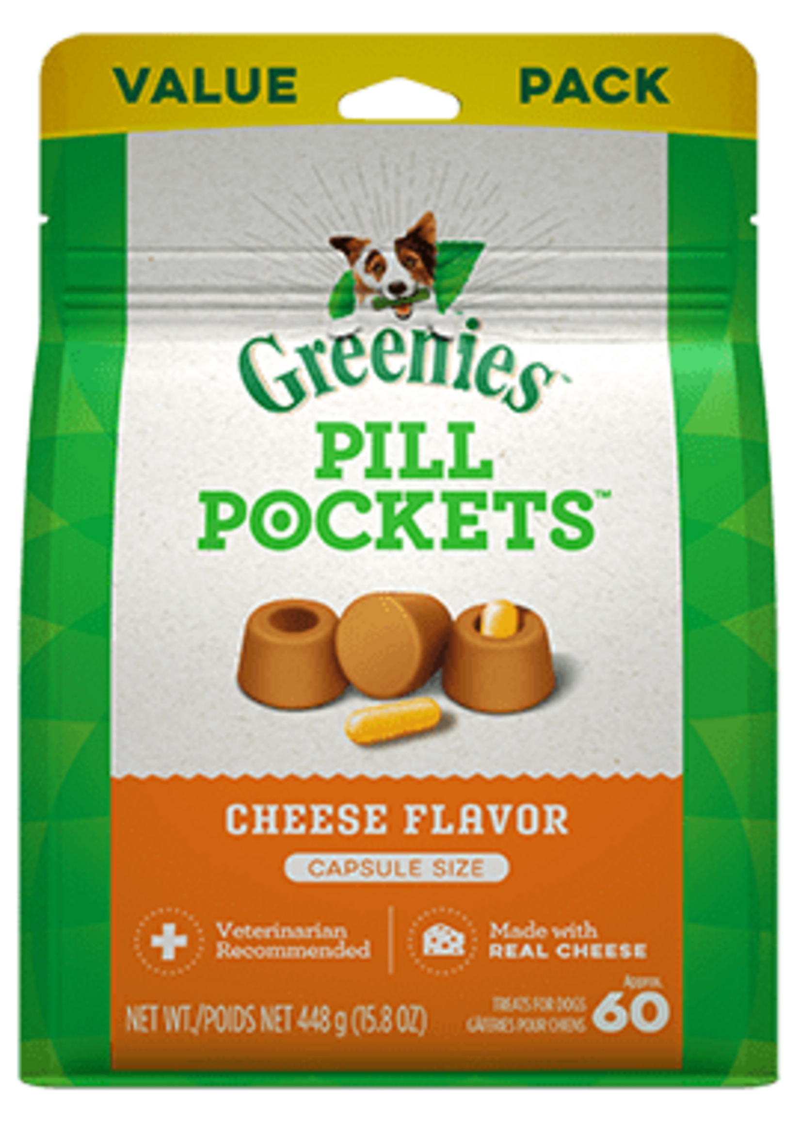 Greenies GREENIES PILL POCKETS DOG CHEESE CAPSULE 15.8OZ