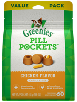 Greenies Greenies Pill Pockets Dog Treats Capsules Chicken - 15.8 oz (60 Treats)