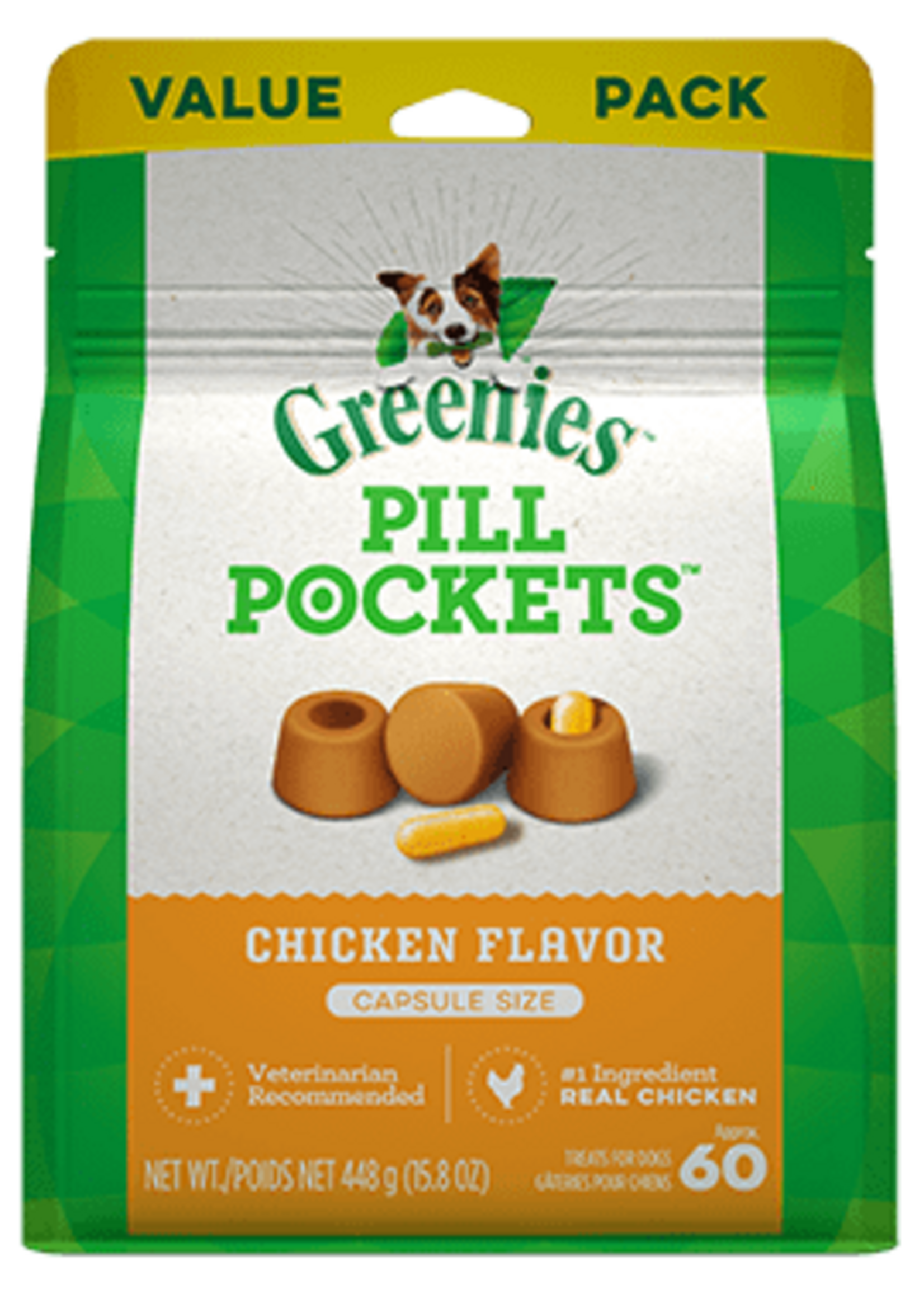 Greenies GREENIES PILL POCKET DOG CHICKEN CAPSULE 15.8OZ