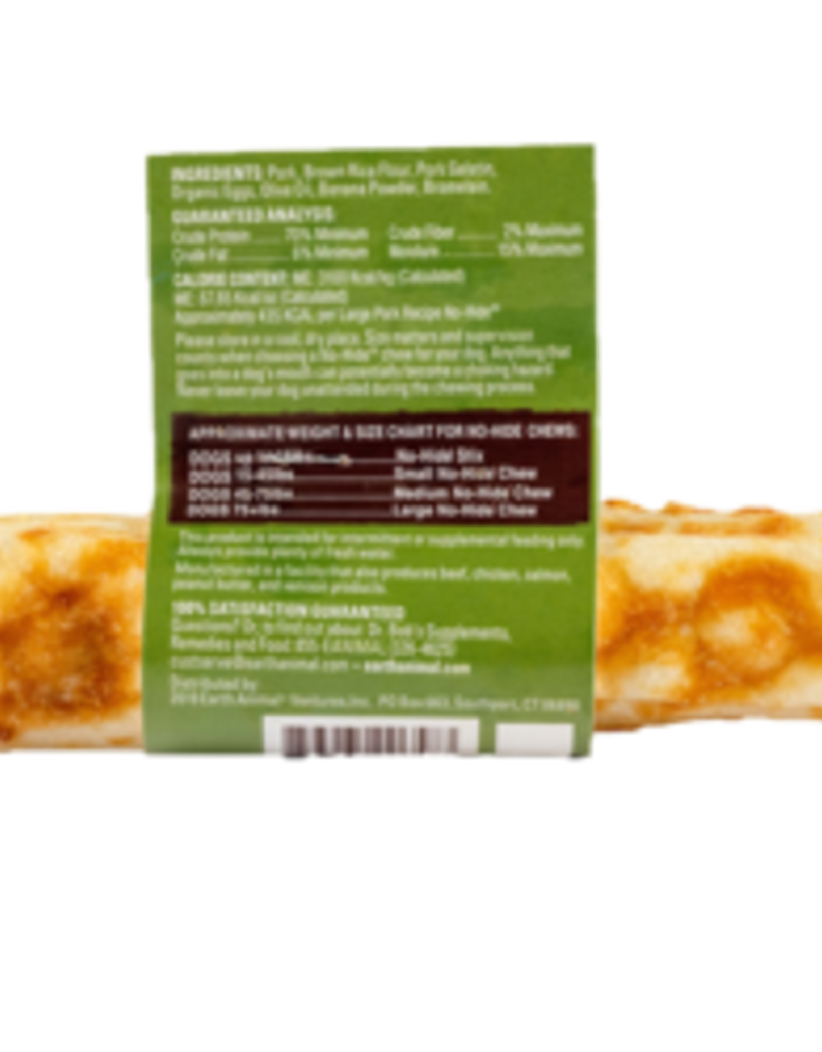 EARTH ANIMAL VENTURES EARTH ANIMAL DOG NO-HIDE PORK LARGE