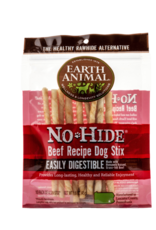 Earth Animal EARTH ANIMAL DOG NO-HIDE BEEF STIX 10 PACK