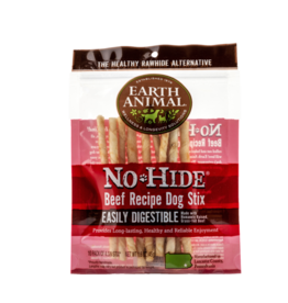 Earth Animal EARTH ANIMAL DOG NO-HIDE BEEF STIX 10 PACK