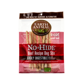 EARTH ANIMAL VENTURES EARTH ANIMAL DOG NO-HIDE BEEF STIX SMALL 10PK