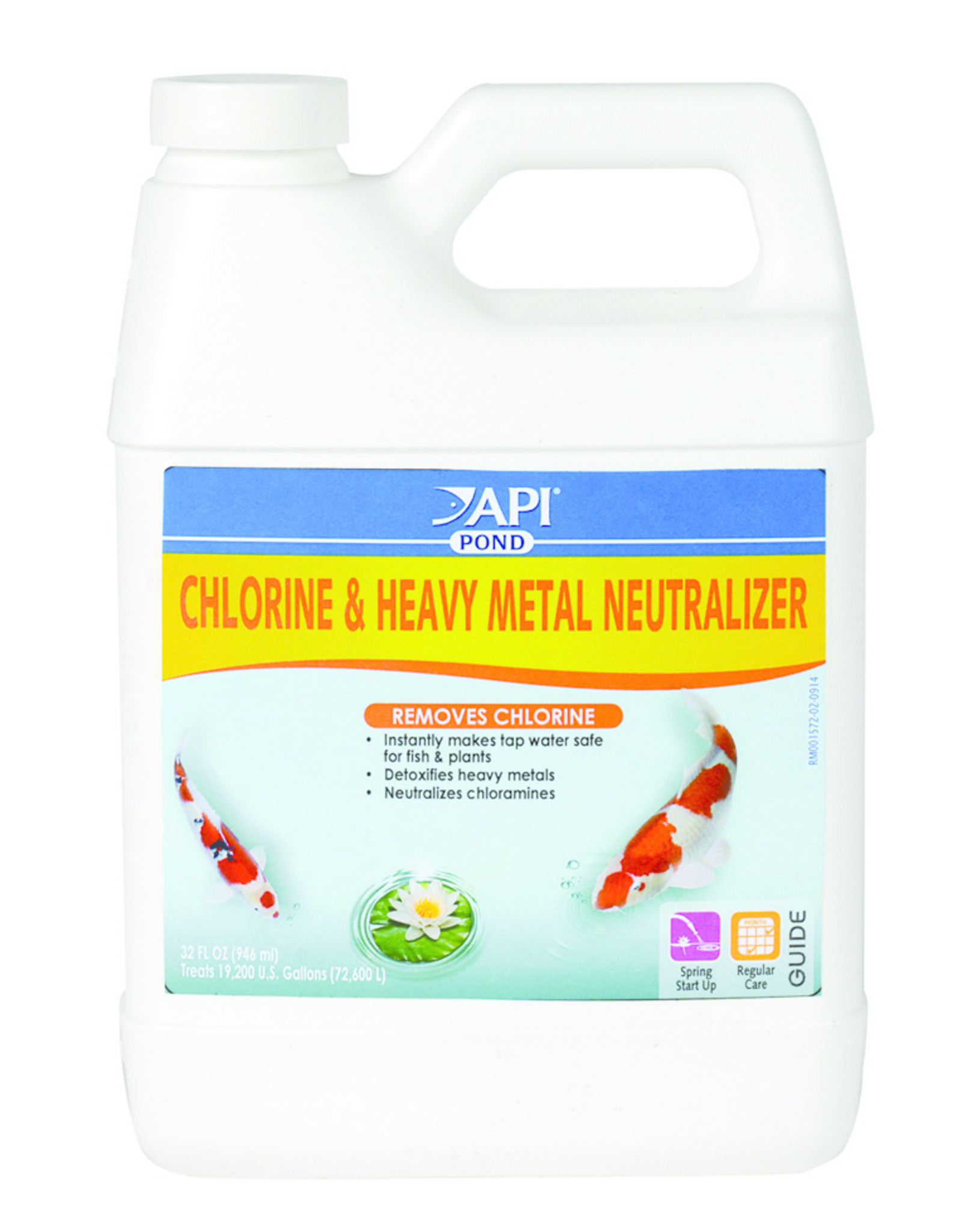API POND CHLORINE & HEAVY METAL NEUTRALIZER 32 OZ