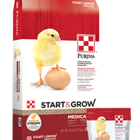 Purina Mills START & GROW MEDICATED 25LBS