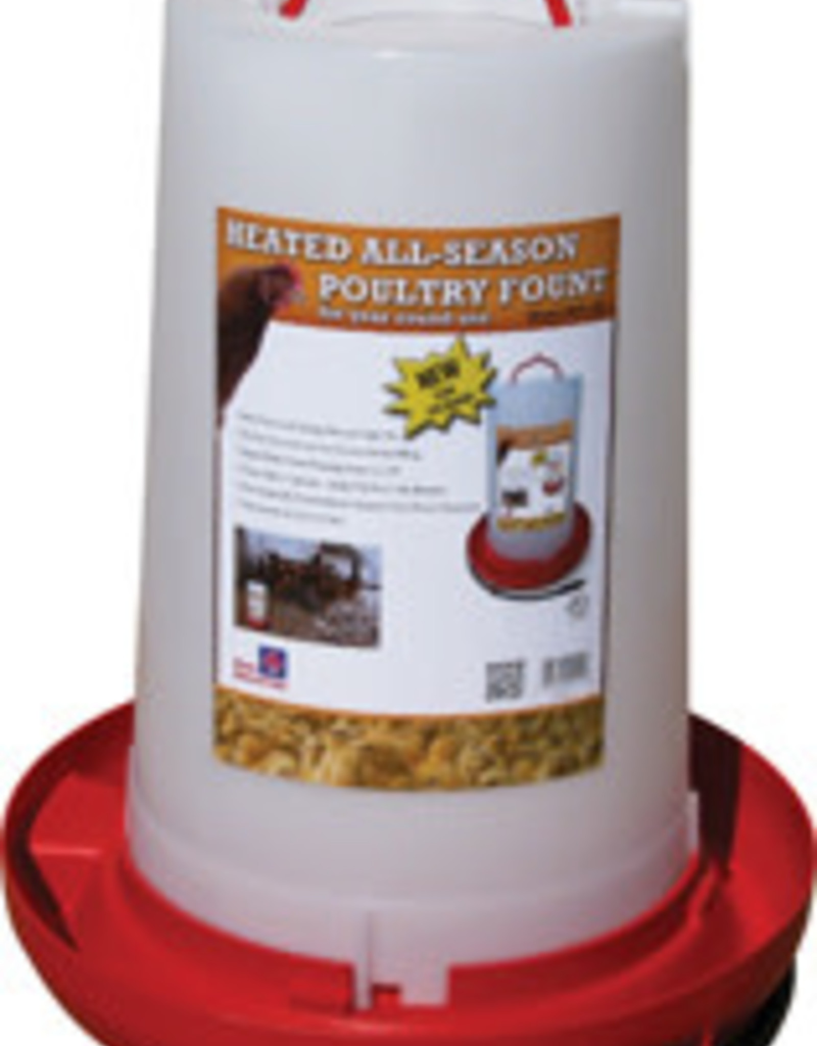 Farm Innovators Farm Innovators HPF-100 Heated Plastic Poultry Fountain 3 Gallons