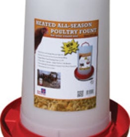 Farm Innovators Farm Innovators HPF-100 Heated Plastic Poultry Fountain 3 Gallons